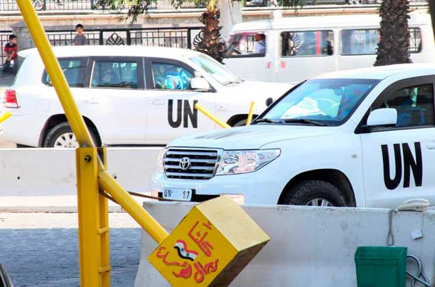 vehículosONU-en-Siria