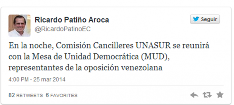 canciller unasur ecuador