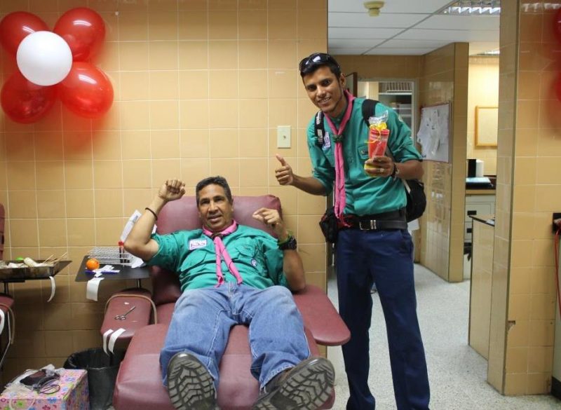 Scout de Venezuela, colocando su granito de arena