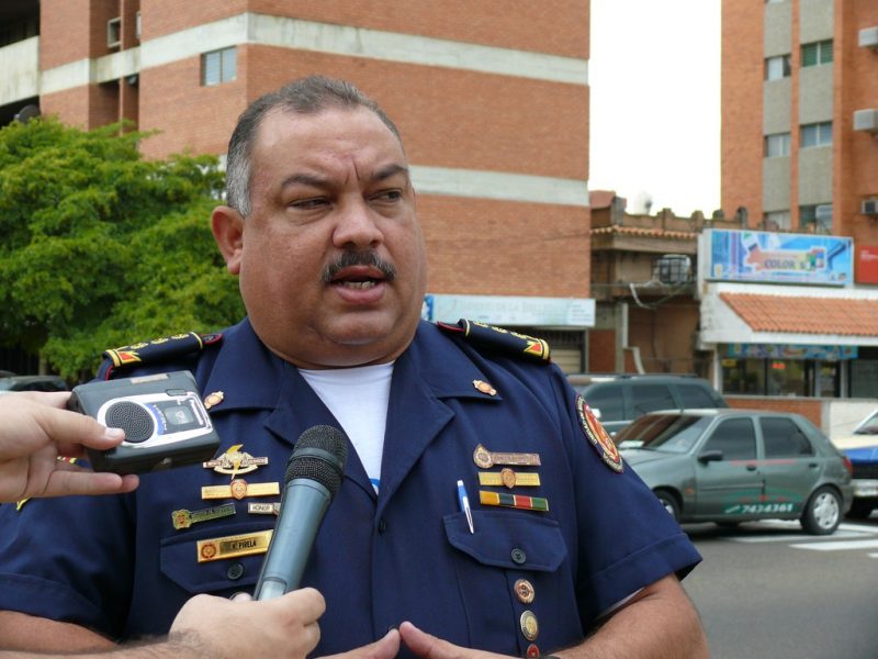 Coronel Helim Pirela, comandante del Cuerpo de Bomberos de Maracaibo