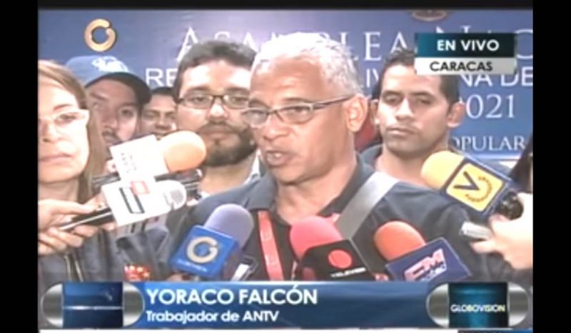 Yoraco Falcón aseguró que el canal fue cerrado de manera abrupta y arbitraria por el entonces presidente de ANTV, diputado Darío Vivas. Foto: Youtube