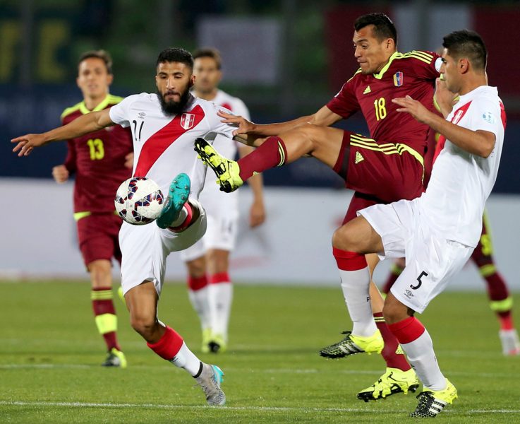 La última vez que Perú se enfrentó a Venezuela fue en la Copa América de Chile (2015). Foto: Agencias