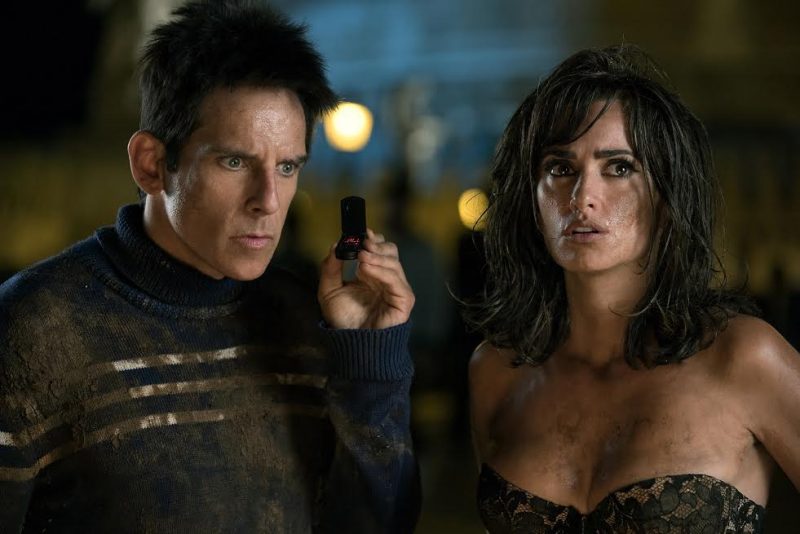 Left to right: Ben Stiller plays Derek Zoolander and Penelope Cruz plays Valentina Valencia in Zoolander No. 2 from Paramount Pictures.