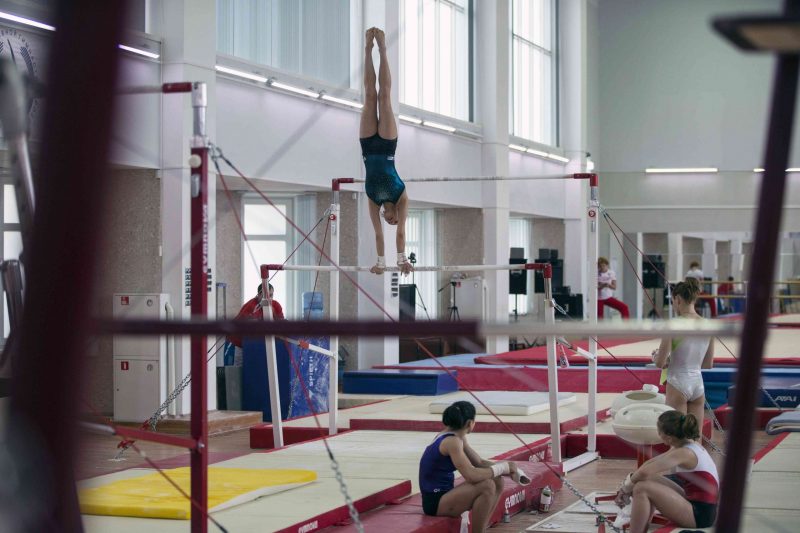 Russian National Olympic team member Daria Spiridonova trains at the Ozero Krugloe training center, outside Moscow, Russia, Thursday, July 21, 2016. Russia lost its appeal Thursday against the Olympic ban on its track and field athletes, a decision which could add pressure on the IOC to exclude the country entirely from next month's games in Rio de Janeiro. (AP Photo/Pavel Golovkin)