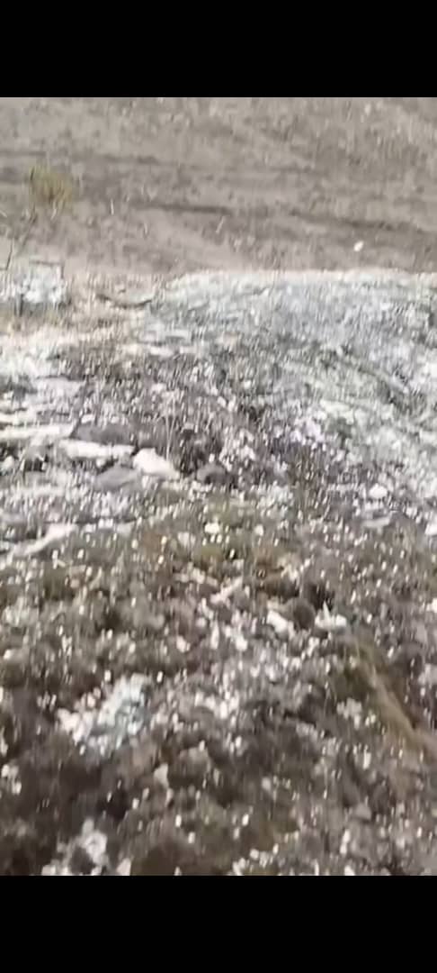 Video; Granizo cubre de blanco el Domo de Mifafí en Mérida