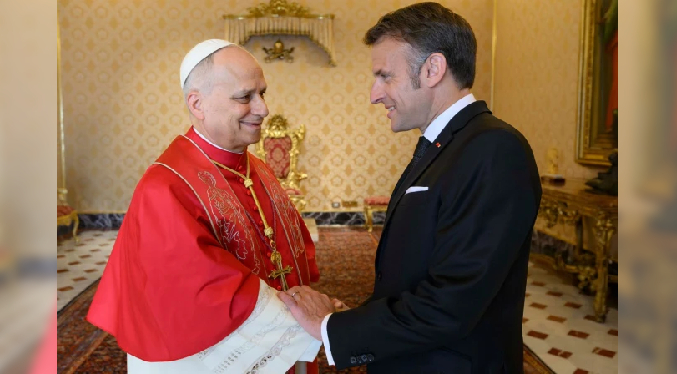 El Papa León XIV y Macron analizan la paz en Oriente