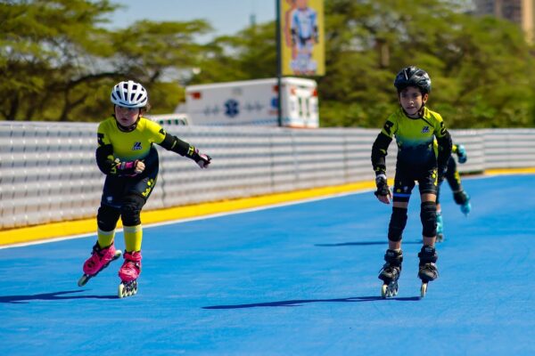 Gobernador Luis Caldera y el ministro de Deporte inauguran  el Patinódromo «Alfredo León Moreno» en la Vereda del Lago