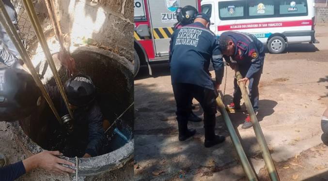 ​San Francisco: Bomberos rescatan a un joven tras caer a pozo