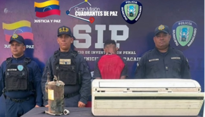 Polimaracaibo detiene a sujeto por hurtar aires en hotel