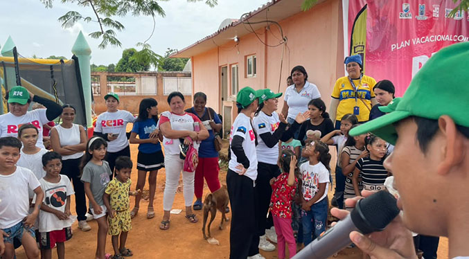 Cien niños del barrio Las Trinitarias disfrutaron del Plan Vacacional Comunitario REIR