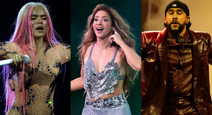 Shakira, Bad Bunny, Aitana y Karol G lideran Premios Juventud